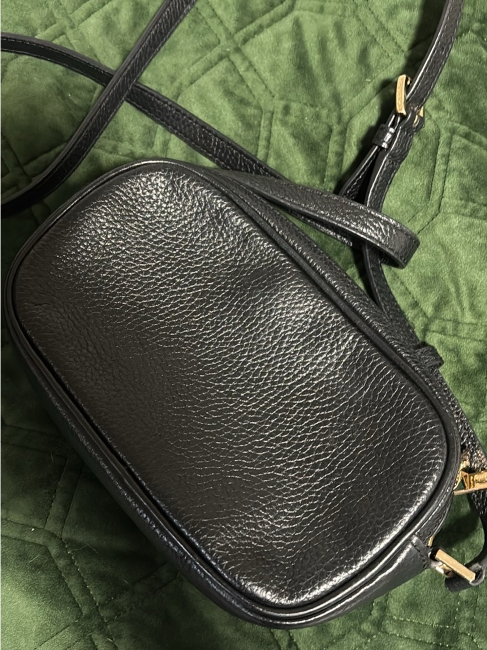 Michael Kors Black Pebbled Leather Crossbody Bag - Picture 6 of 11